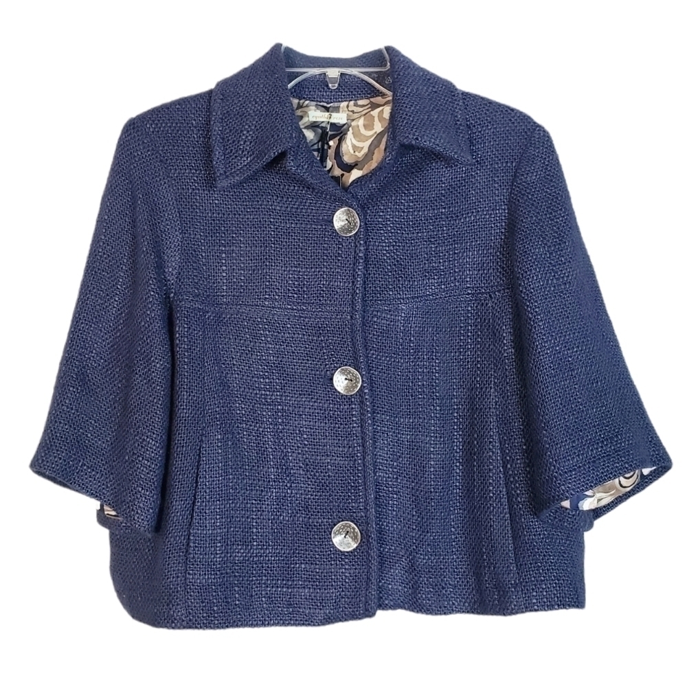CYNTHIA ROSE Fly Away jacket blazer cropped feather silky